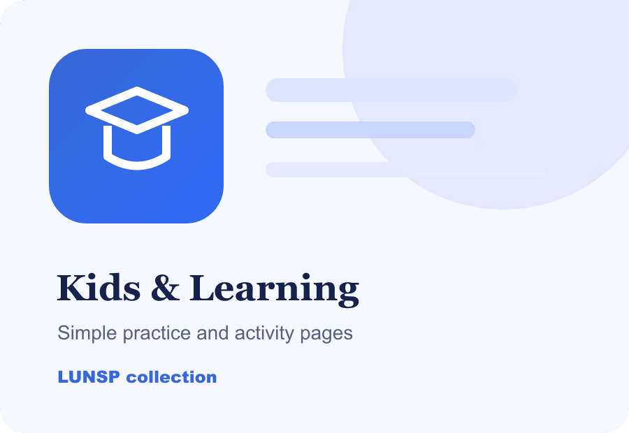 Kids & Learning collection artwork